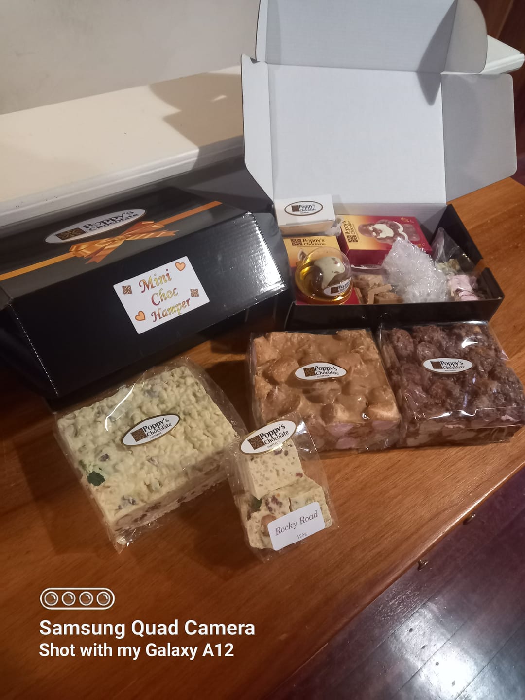 Customer photo review of Mini Chocolate Hamper
