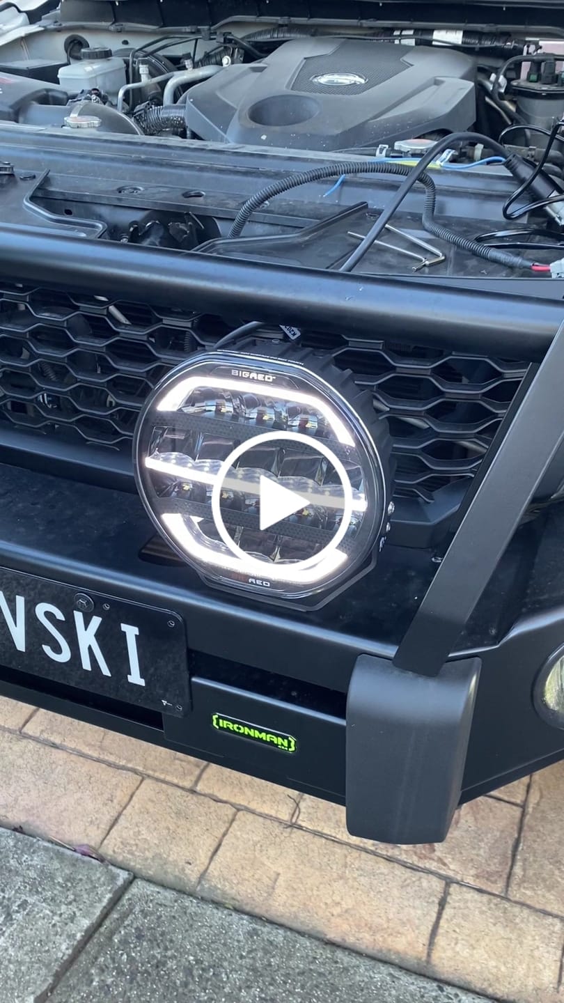 Customer video review of Covert 9 Inch LED Driving Lights (PAIR W/HARNESS)