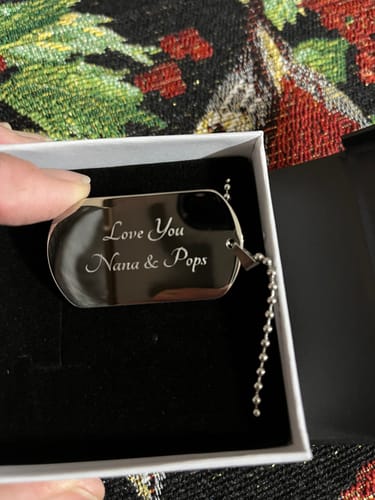 Customer photo review of To My Grandson - Love Tag - SS426GS-DT