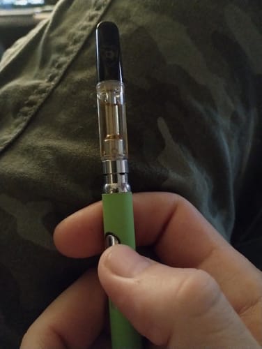 Customer photo review of 3pc Flavor Pack of 1 Gram THCA Blend Full Spectrum Vape Cartridge