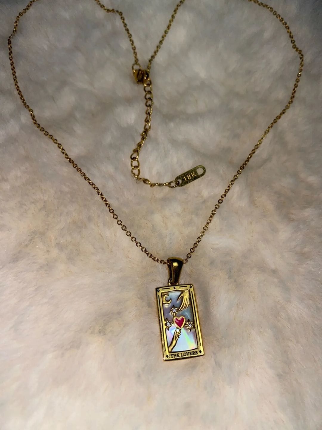 Customer photo review of Aura Tarot Necklace