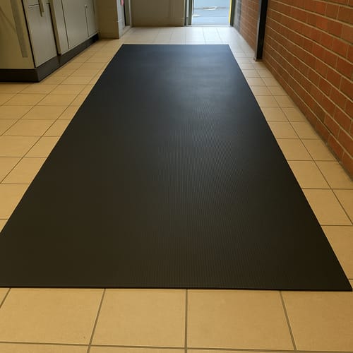 Customer photo review of 6mm Rubber Sheet Matting Durable, Slip-Resistant, Easy to Clean for Commercial & Industrial Use Versatile Flooring Solution - Linear Metre