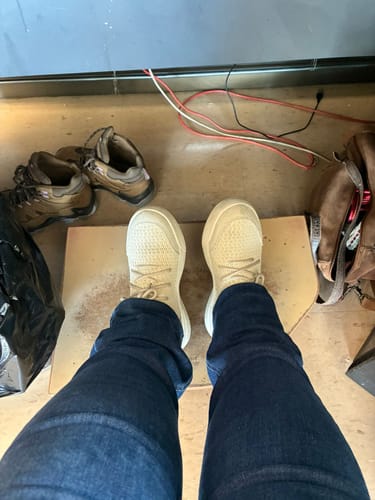 Customer photo review of Calcetín Invisible Beige