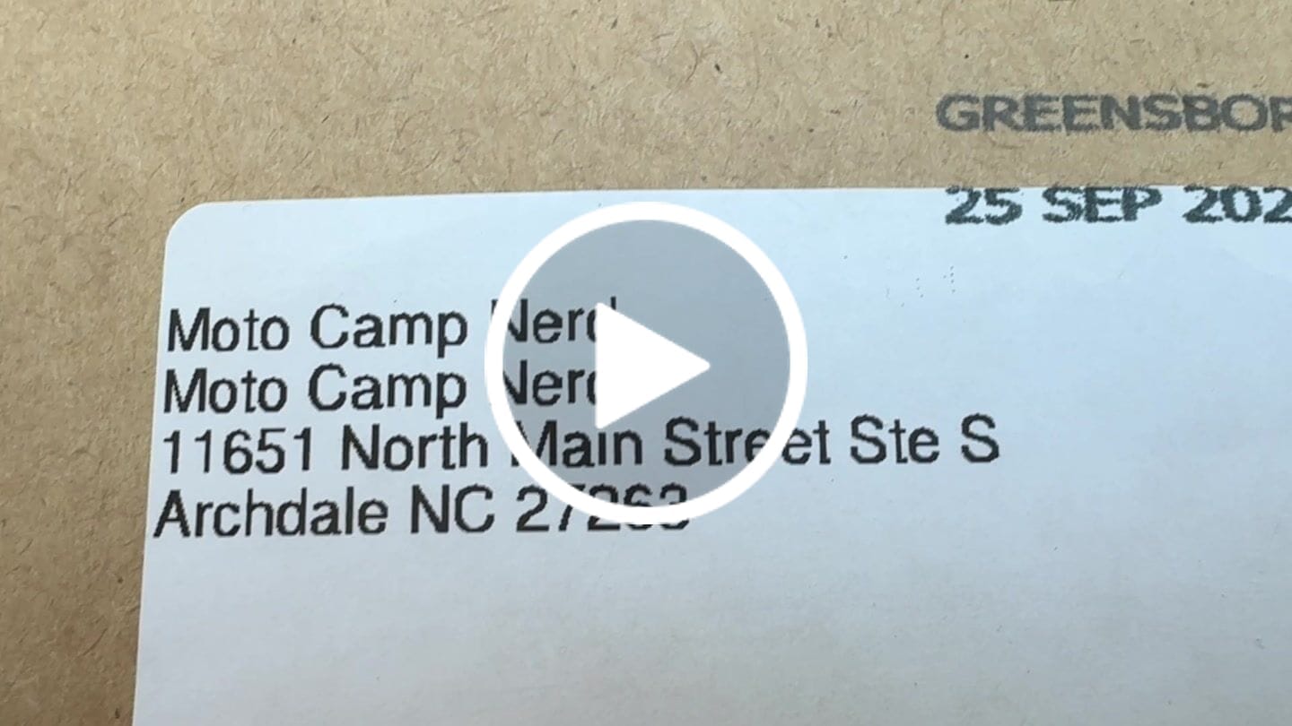 Customer video review of Moto Camp Nerd Woven Patch