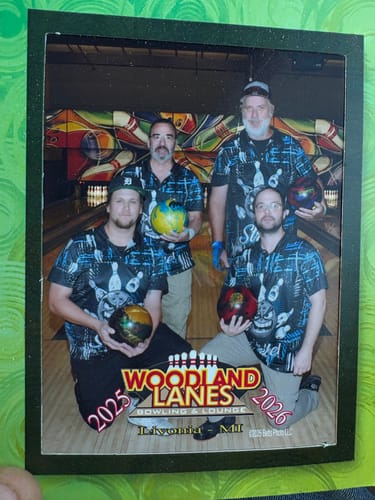 Customer photo review of Maxcorners Bowling Strike Master Multicolor Customized Name, Team Name 3D Shirts