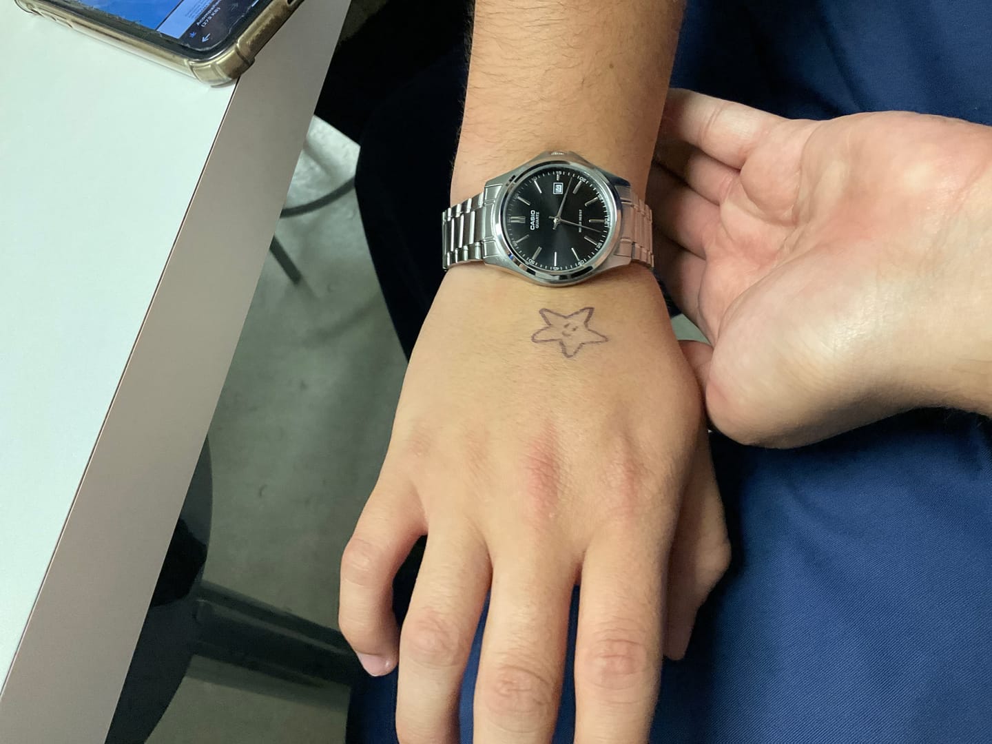 Customer photo review of Reloj Casio Análogo MTP-1183A-1A Negro Acero Inoxidable