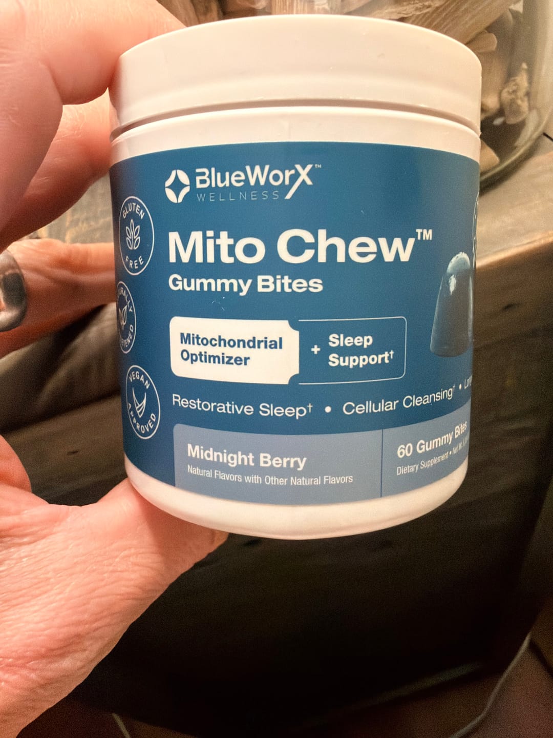 Customer photo review of MitoChew™ Gummy Bites – Nighttime