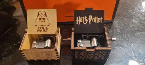 Customer photo review of Hand Crank Music Box