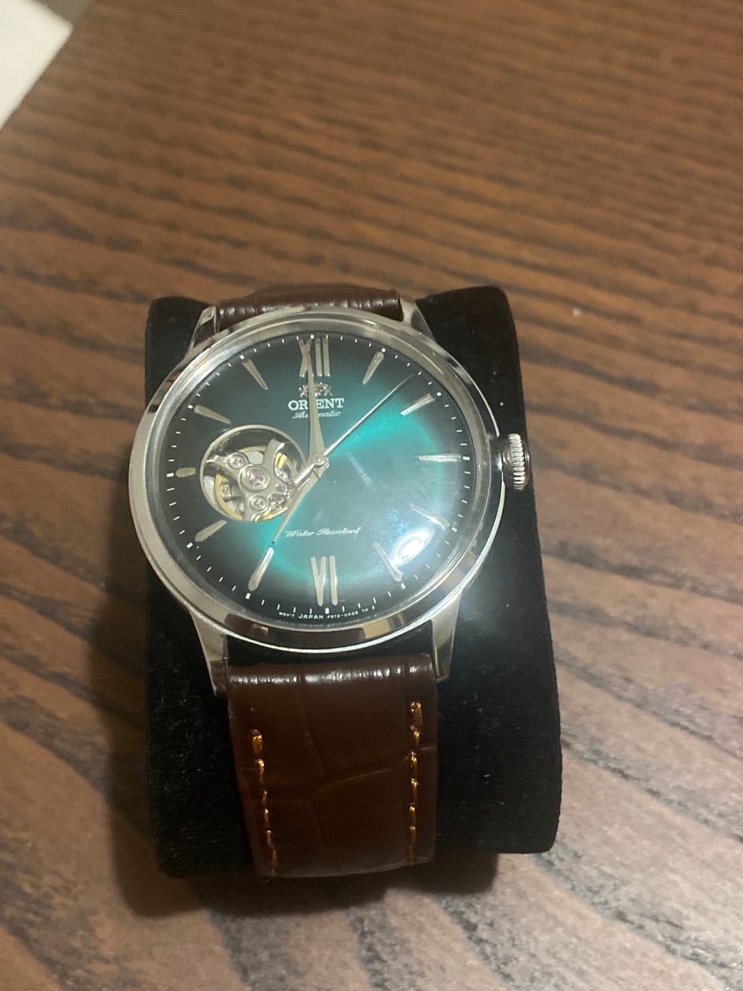 Customer photo review of Klasik Saat Deri Kordon Saat Kayışı Taba - Croco