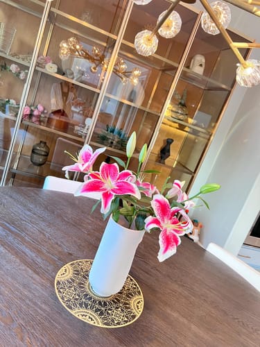 Customer photo review of Orbital Cristal Glass Round Chandelier