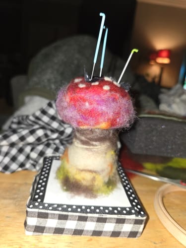 Customer photo review of Sophie Wheatley's Felted Fungi Supplies Box