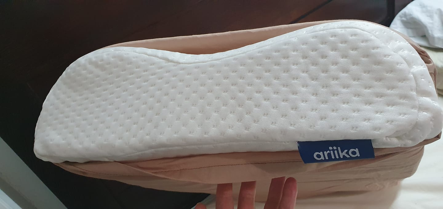 Customer photo review of Wavy Memory Foam Pillow
