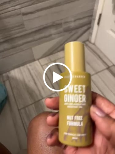 Customer video review of [Nut-Free] Sweet Ginger Dry Oil for Sensitive Skin