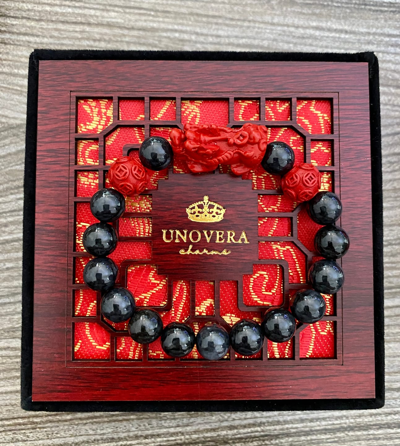 Customer photo review of Black Jade (Premium) w/ Cinnabar Piyao & Moneyball for Wealth, Health & Strong Protection