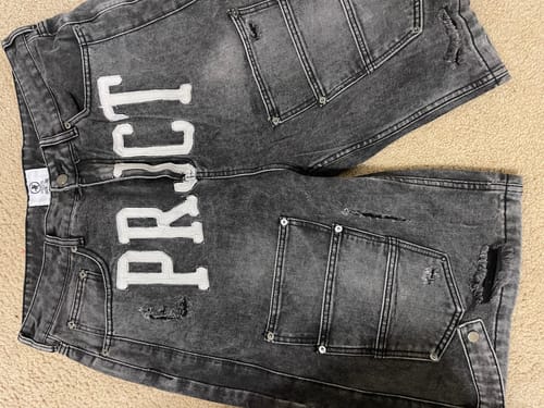 Customer photo review of Project Capri Triple Pocket Jorts Black