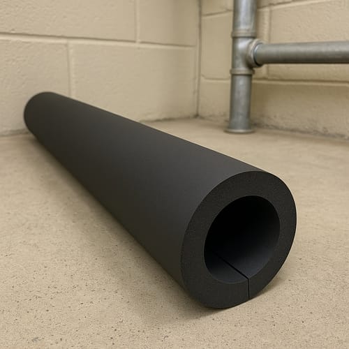Customer photo review of Pipe Insulation Nitrile Foam Class O Black 114mm x 25mm x 2m