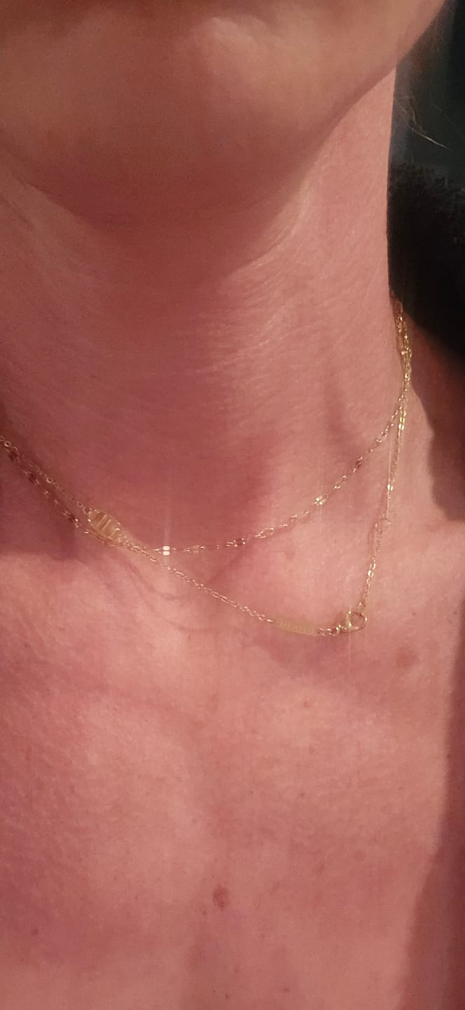Customer photo review of Dainty Necklace