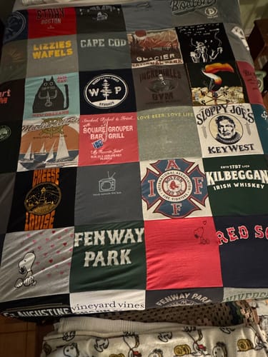 Customer photo review of Project Repat T-Shirt Quilt