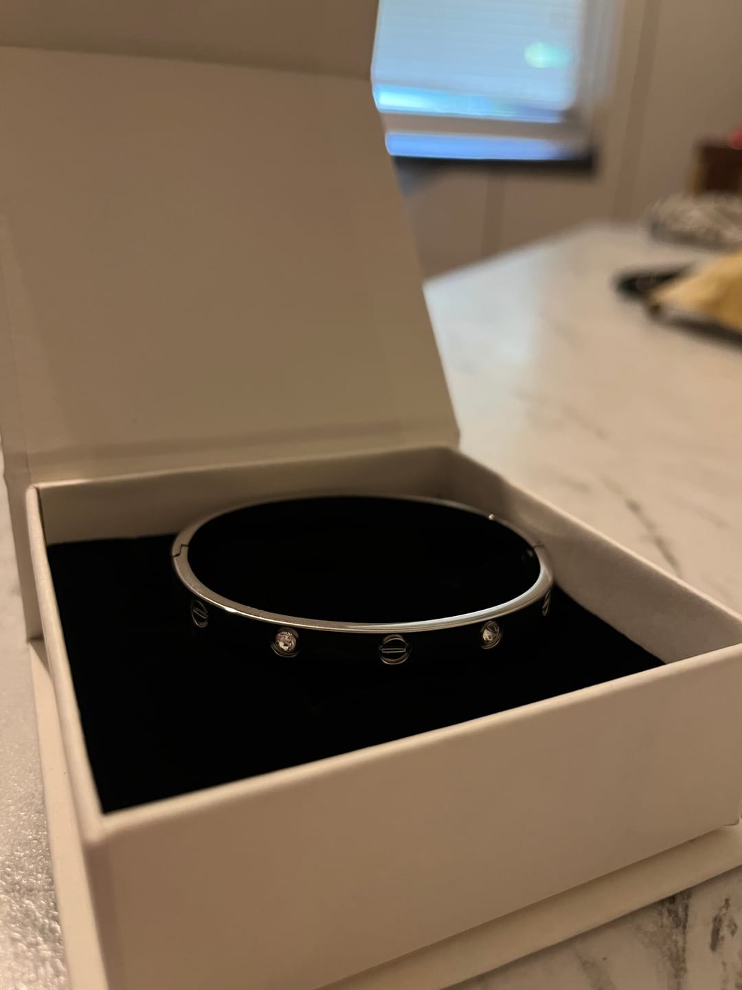 Customer photo review of Bratara Love - Argintiu