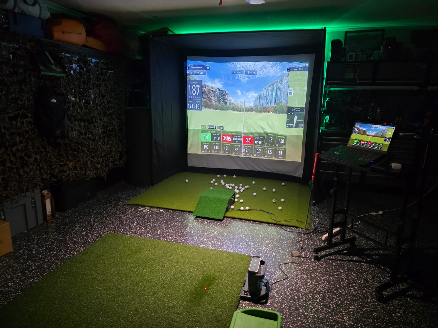 Customer photo review of Optoma GT2160HDR Golf Simulator Short Throw 4K UHD Projector - Stunning Virtual Golf Experience