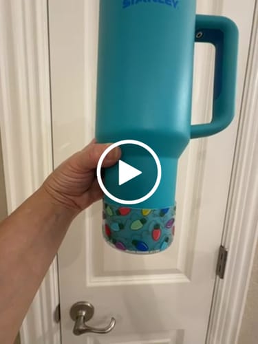 Customer video review of Christmas Lights Straw Topper