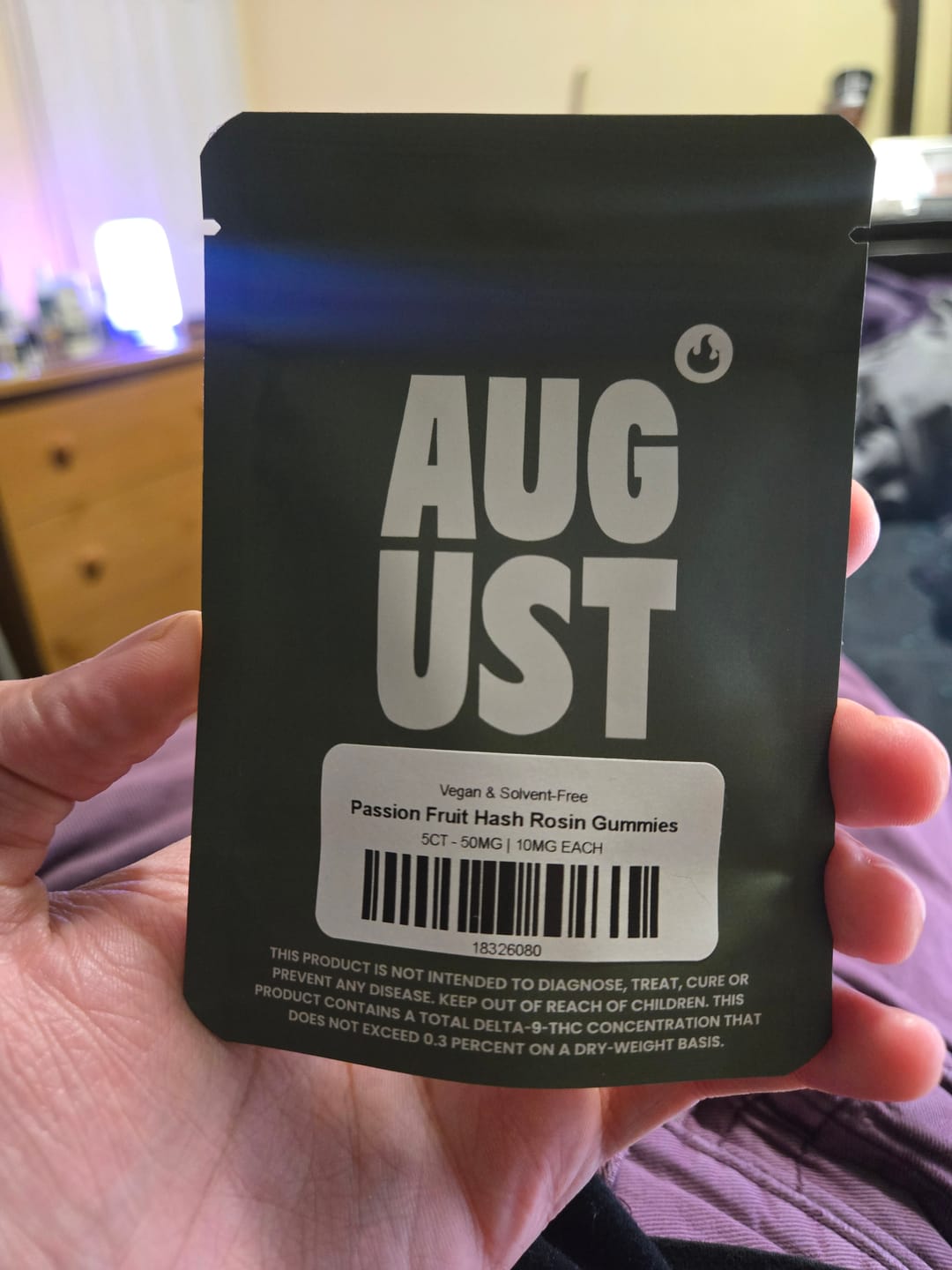 Customer photo review of Passion Fruit Hash Rosin Gummies