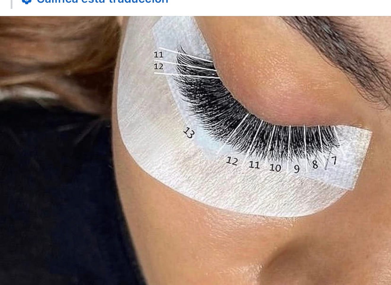 Customer photo review of Mixed W Lashes (36 rows)