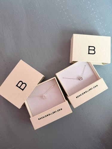 Customer photo review of Grace Solitaire Necklace