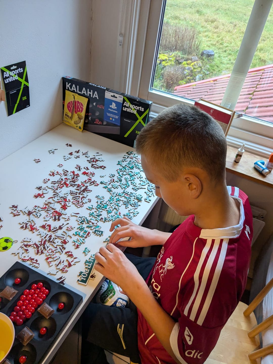 Customer photo review of Liverpool FC® Logo - Wooden Puzzle