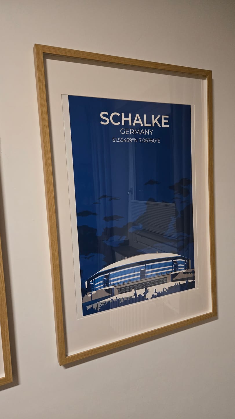 Customer photo review of Stadion Illustration Poster Schalke