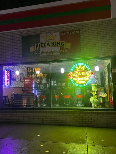 Customer photo review of PIZZA KING - Premium Neon Artwork