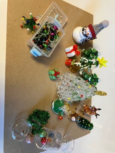 Customer photo review of Tiny Attic Tote of Christmas Lights