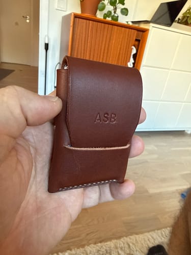 Customer photo review of Slimmad plånbok i äkta läder