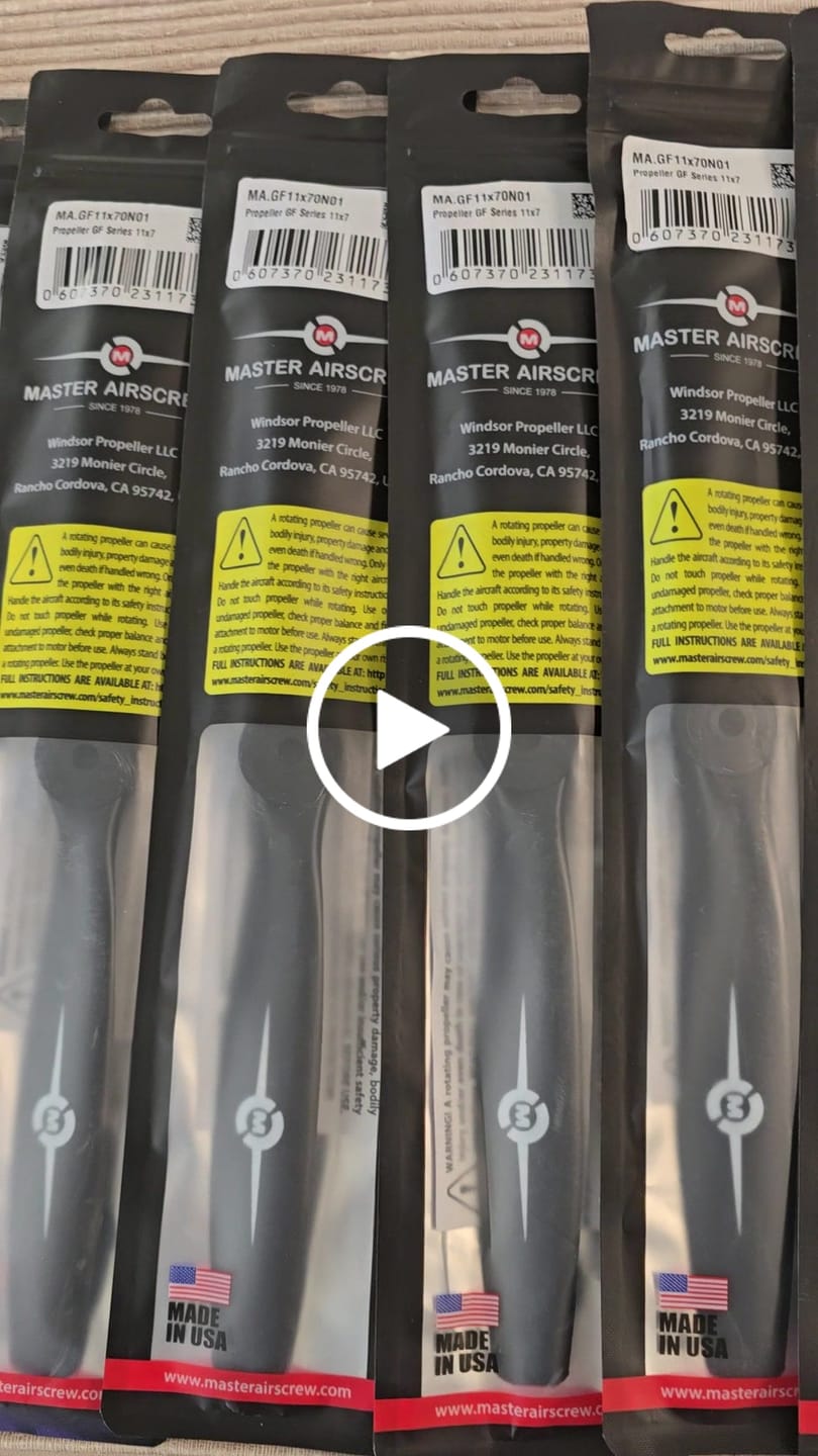 Customer video review of GF Series - 11x7 Propeller