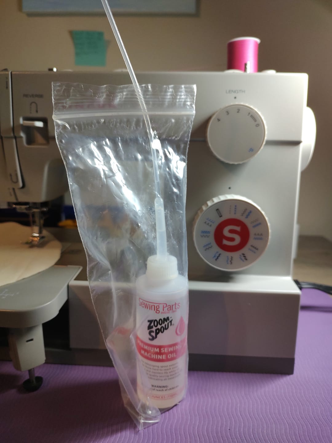 Customer photo review of Zoom Spout Premium Sewing Machine Oil