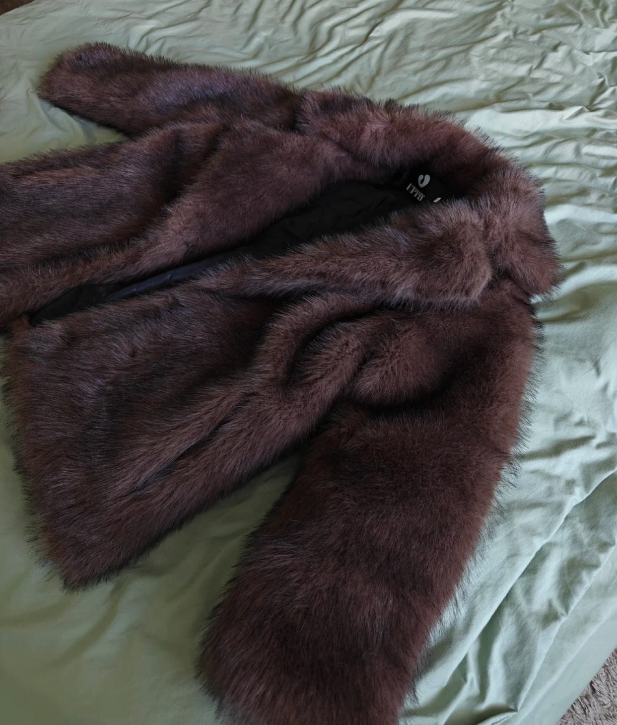 Customer photo review of Marian Faux Fur Coat
