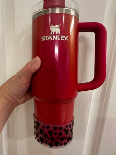 Customer photo review of Clear Black Hearts Tumbler Boot -fits 20-40oz New!