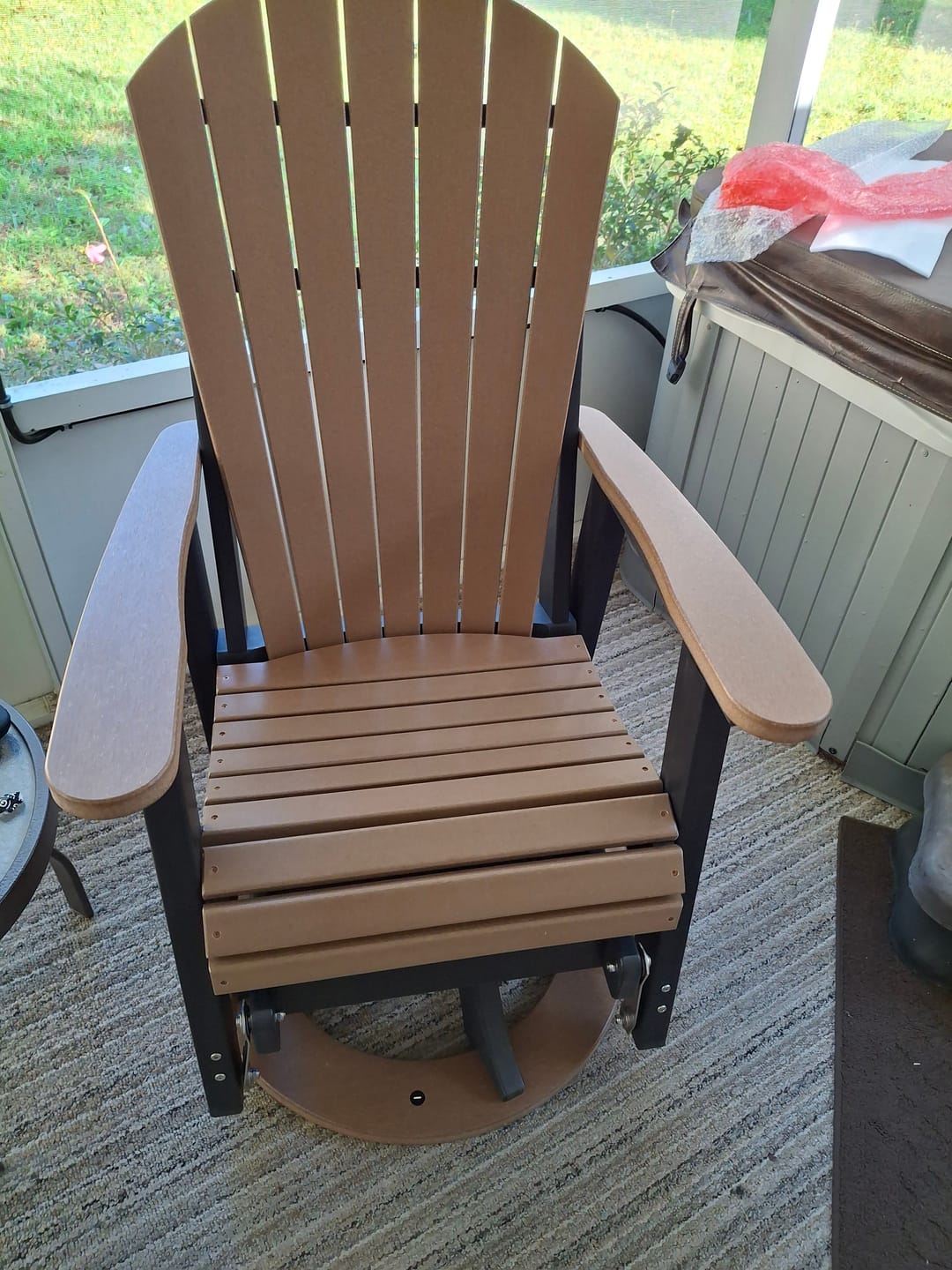 Customer photo review of Original Adirondack Swivel Glider