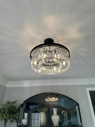 Customer photo review of Molyland Round Chandelier