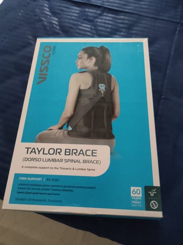 Customer photo review of Dorso Lumbar Spinal Brace (Taylor Brace) | Provides Firm Back Support to the Thoracic & Lumbar Spine (Grey)