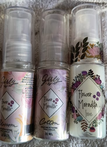 Customer photo review of Kit 3 Perfumes para cabello + Travel Size Gratis