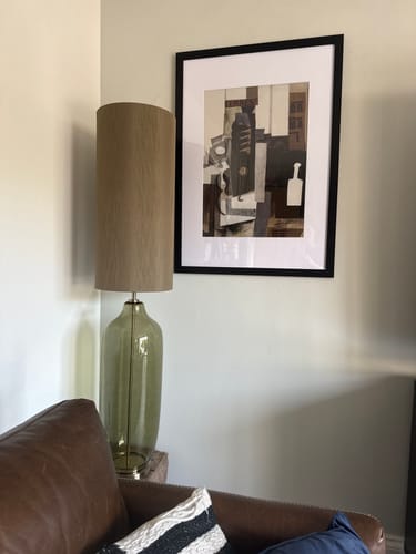 Customer photo review of Pablo Picasso - Glass, Guitar, and Bottle, modernist poster print