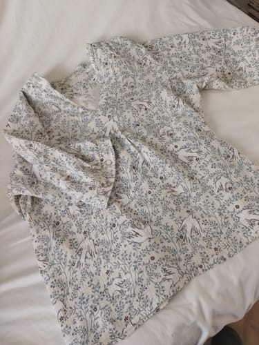 Customer photo review of Blouse Isabeau - double gaze de coton Échappée Bleue