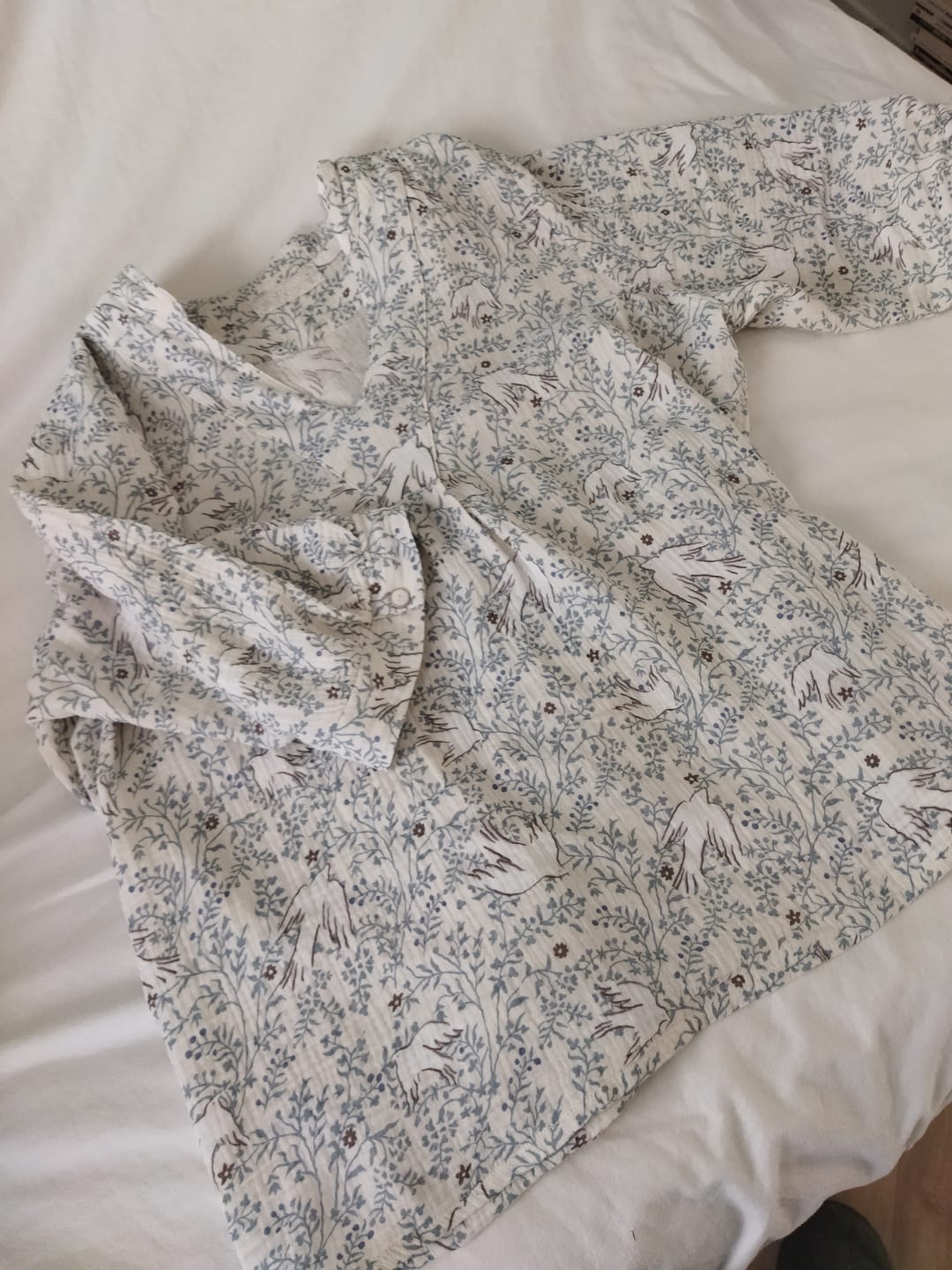 Customer photo review of Blouse Isabeau - double gaze de coton Échappée Bleue