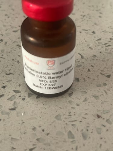 Customer photo review of Bacteriostatic Water