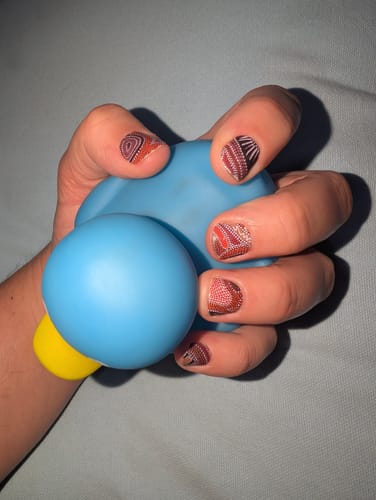 Customer photo review of Papunya Indigenous Nail Wrap ($2 of every order to charity)