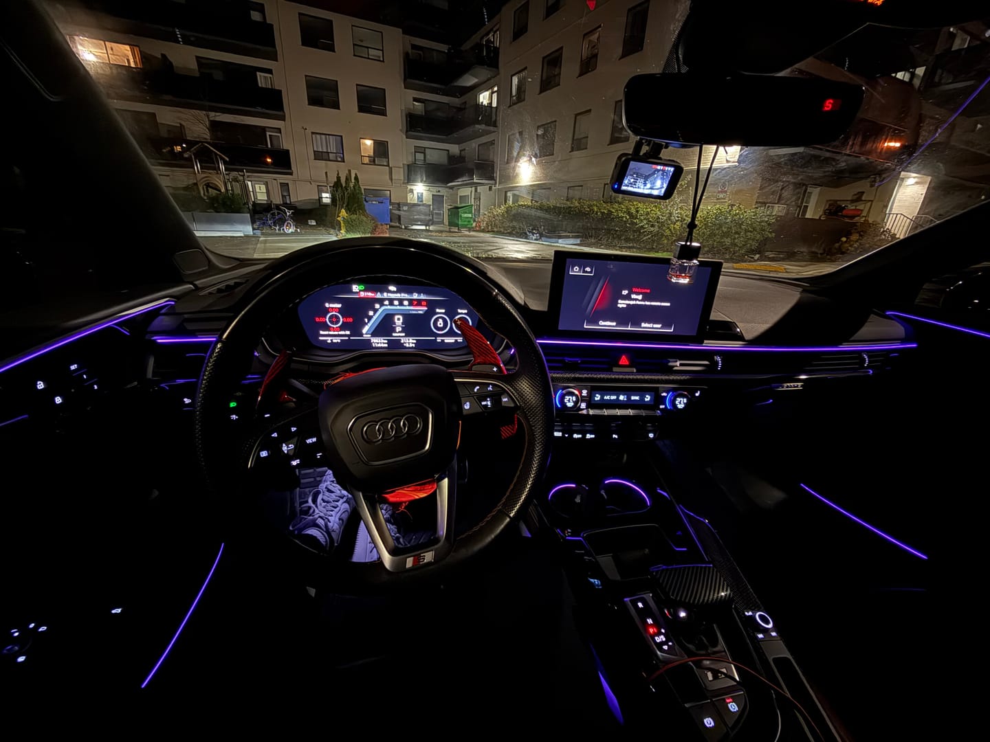 Customer photo review of B9/B9.5 Dashboard Ambient Lighting
