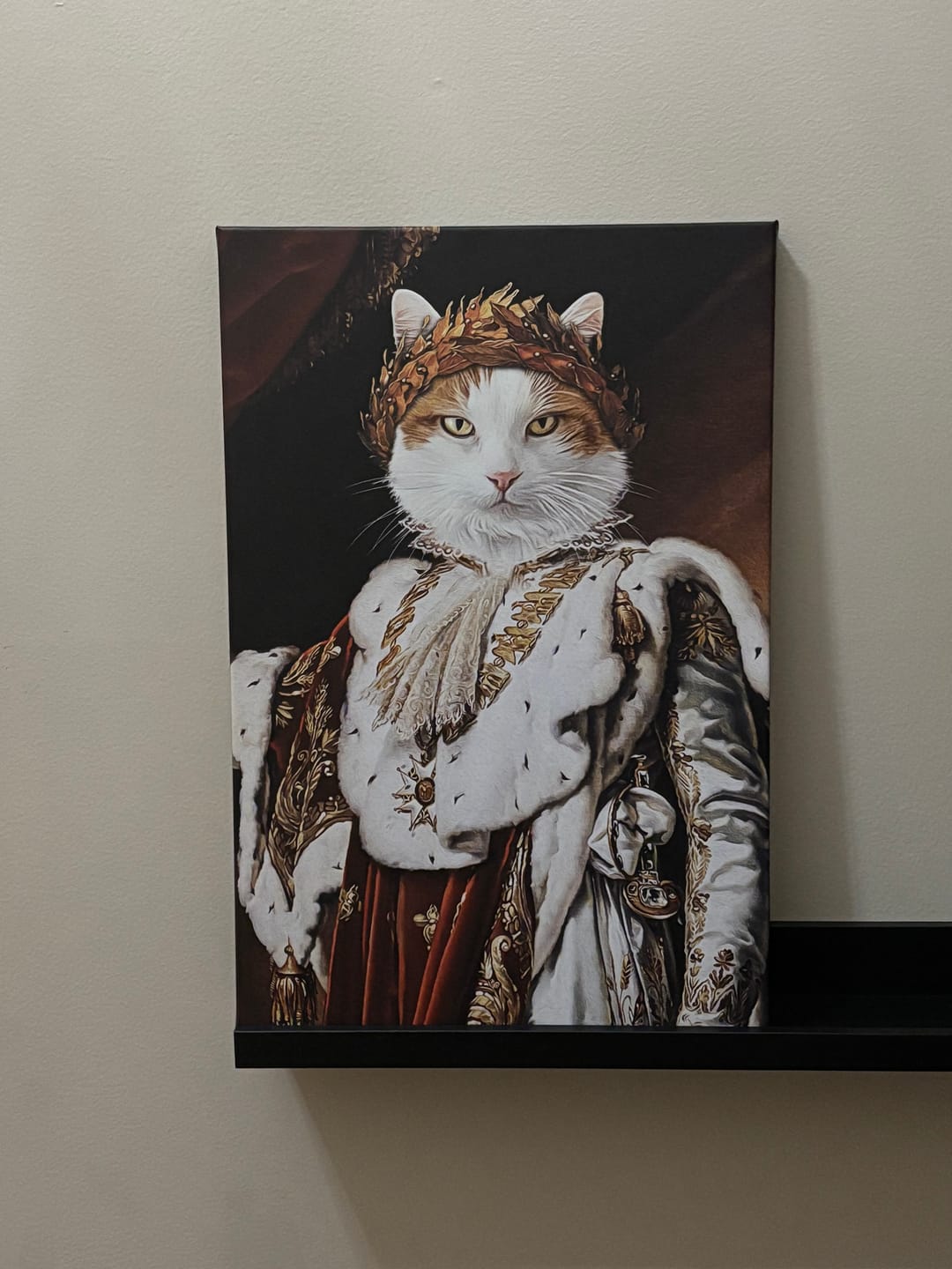 Customer photo review of The Emperor Custom Pet Portrait