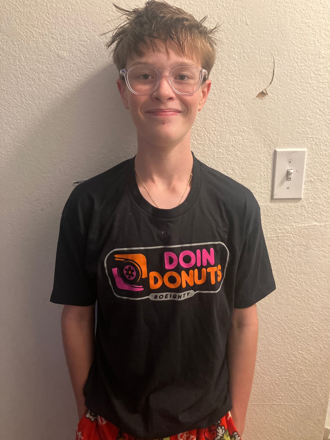 Customer photo review of 80Eighty® Doing Donuts Shirt
