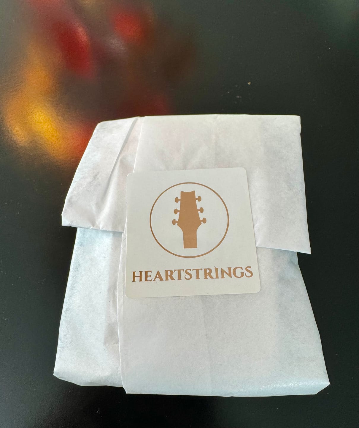 Customer photo review of Sarah McLachlan Guitar String Stacking Ring